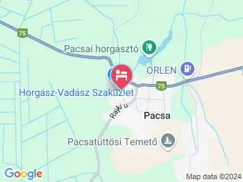 Eszter Vendégház Pacsa a térképen