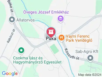 Dél-zalai bunkerrendszer Páka a térképen