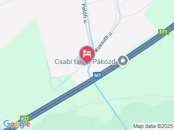 Dániel Vendégháza Pákozd a térképen