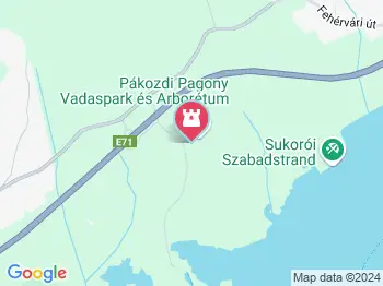 Erdészeti tanösvény Pákozd a térképen