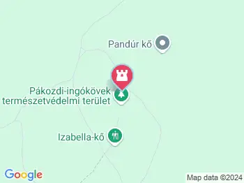 Ingókövek Pákozd a térképen