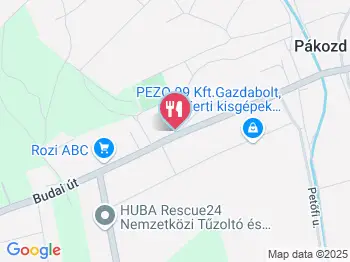 Limoncello Pákozd a térképen