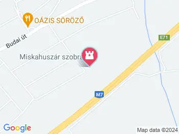 Miskahuszár Pákozd a térképen