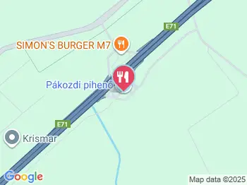 Simon's Burger M7 Pákozd a térképen