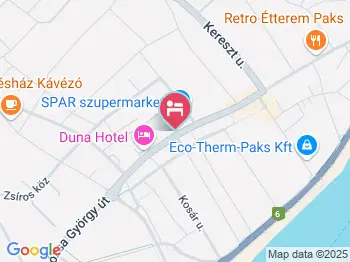 Duna Hotel Paks a térképen