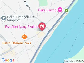 Erzsébet Kávéház Paks a térképen