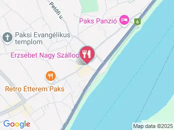 Erzsébet Nagy Szálloda étterme Paks a térképen