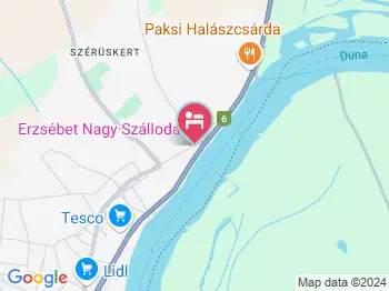 Erzsébet Nagy Szálloda Paks a térképen