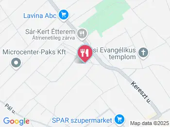 Fabro Pincészet & Étterem Paks a térképen