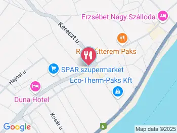 Girosz Büfé Paks a térképen