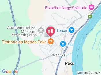 Goldmine Étterem Paks a térképen