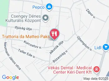 Matteo Pizza Pasta Paks a térképen