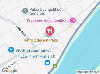 Retro Étterem & Pub Paks a térképen