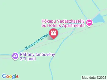 Páfrány tanösvény Pálháza a térképen