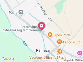 Református Egyházközség temploma Pálháza a térképen