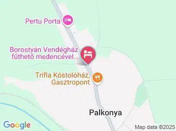 Borostyán Vendégház Palkonya a térképen