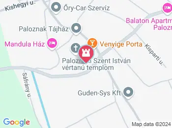 Napóra Paloznak a térképen