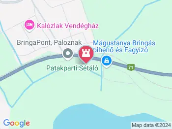 Patakparti sétáló Paloznak a térképen