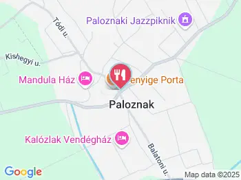 Sáfránkert Vendéglő Paloznak a térképen
