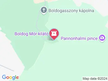 Boldog Mór-kilátó Pannonhalma a térképen