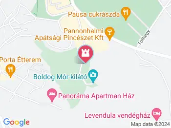 Boldogasszony kápolna Pannonhalma a térképen