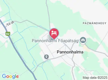 Família Panzió Pannonhalma a térképen