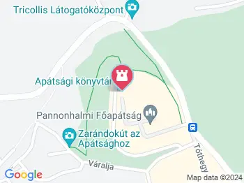 Főapátsági Könyvtár Pannonhalma a térképen