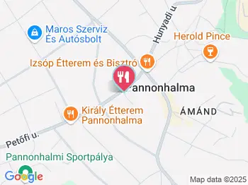 Izsóp Étterem & Bisztró Pannonhalma a térképen