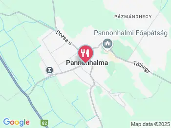 Liget Étterem és Kávézó Pannonhalma a térképen
