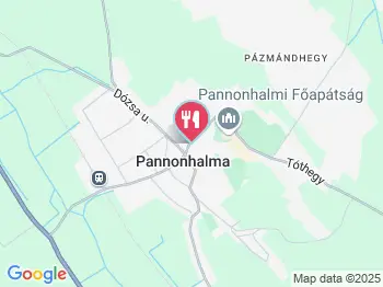 Hotel Pannon Étterem Pannonhalma a térképen