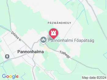 Pannonhalmi Arborétum Labirintusa Pannonhalma a térképen