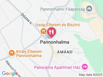 Pletycafé Pannonhalma a térképen