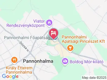 Szent Jakab Ház Pannonhalma a térképen