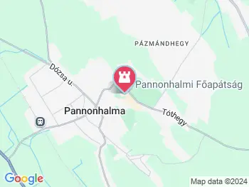 Szent Márton bazilika Pannonhalma a térképen