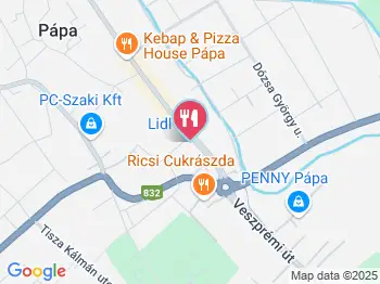 Antonio Restaurant Pápa a térképen