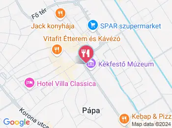 Csillag Borozó Pápa a térképen