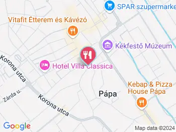 Csobolyó Büfé Pápa a térképen