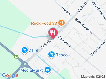 Déli 12 Étterem és Rendezvényhelyszín Pápa a térképen