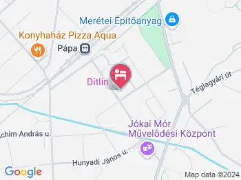 Ditlin Boutique Hotel Pápa a térképen