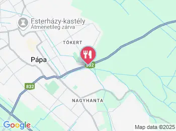 Edvy Malom Fogadó és Barokk Udvarház Pápa a térképen