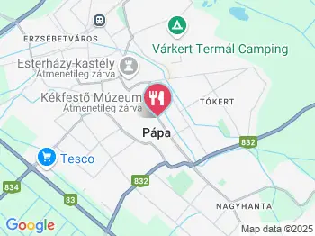 Főnix Panzió & Presszó Pápa a térképen