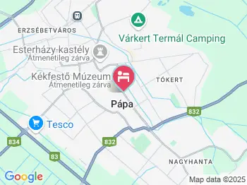 Főnix Panzió Pápa a térképen