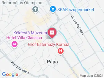 Gránátalma Múzeumpatika Pápa a térképen