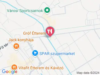 Gróf11 Étterem Pápa a térképen