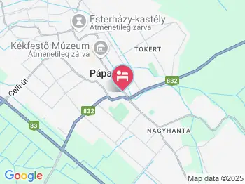 Holdkő Panzió Pápa a térképen