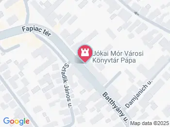 Jókai Mór Városi Könyvtár Pápa a térképen