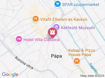 Pannonia Reformata Múzeum Pápa a térképen