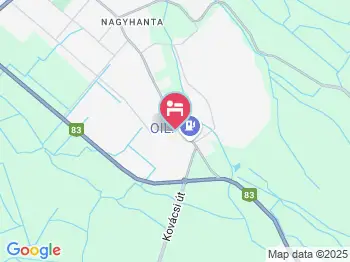 Pápai Kóter Turistaszálló Pápa a térképen