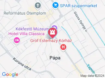 Pápai Református Könyvtár Pápa a térképen