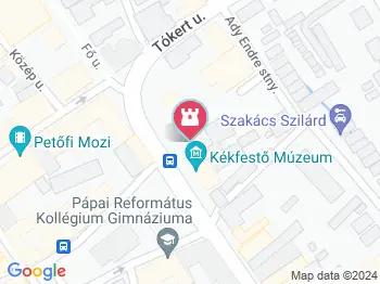 Pápai Református templom Pápa a térképen